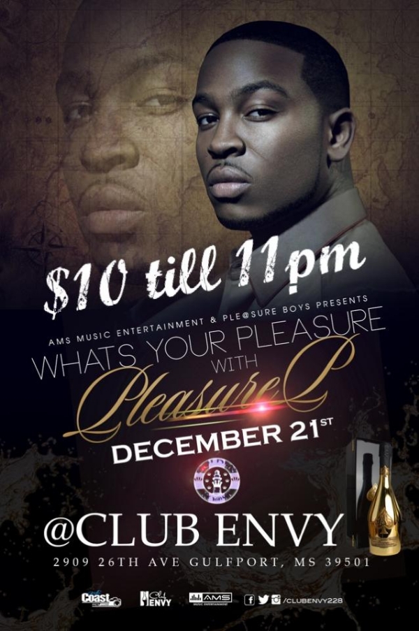 (Mississippi) Pleasure P brings an early Christmas Present to the Gulf Coast TONIGHT 12