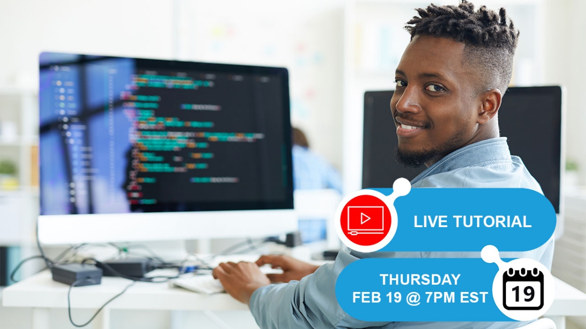 Live Tutorial: Thurs, Feb 19 @ 7p EST Live Tutorial: Thurs, Feb 19 @ 7p EST